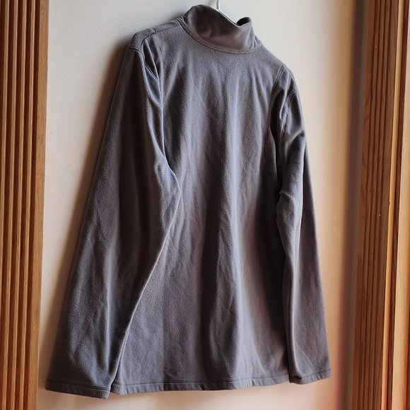Eddie Bauer Gray Quarter Zip Fleece Pullover Size XL - Picture 12 of 15